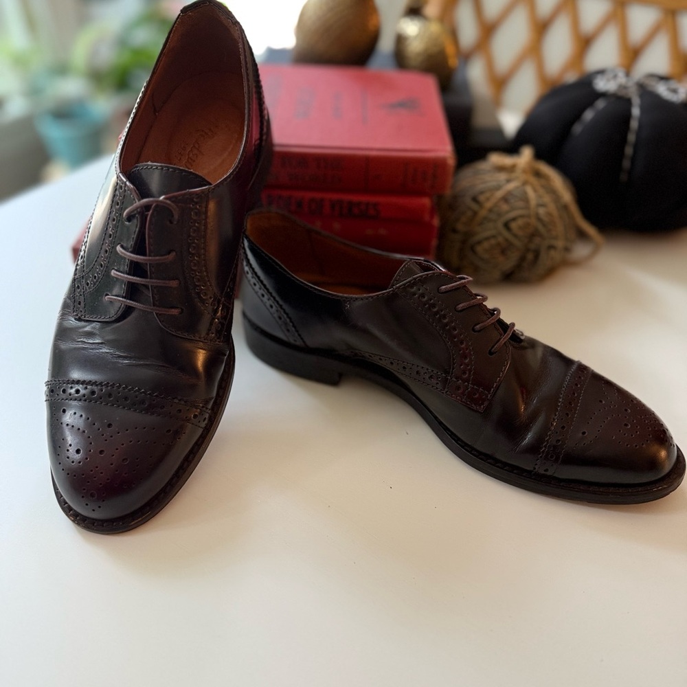 Madewell Chocolate Leather Oxfords